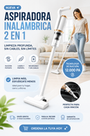 Aspiradora multifunción inalámbrica - ¡Limpia toda tu casa sin cables y en la mitad del tiempo!